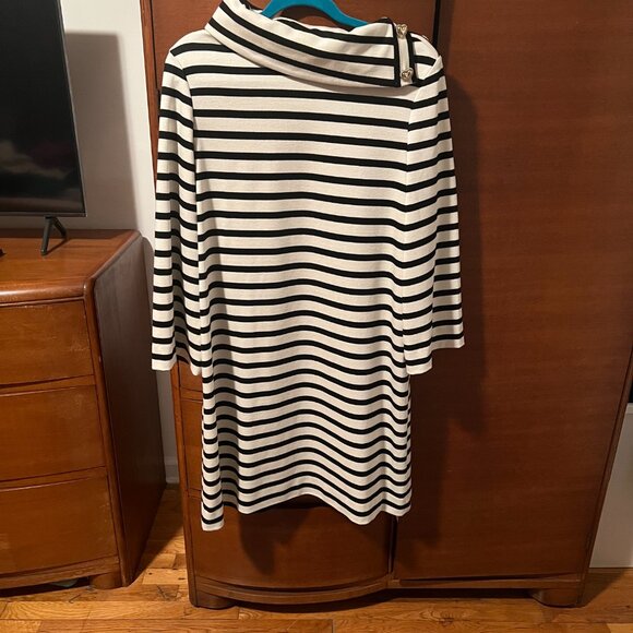 Kate Spade Striped Turtleneck Ponte Dress - Picture 6 of 6